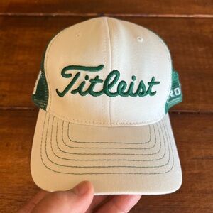 Titleist Pro V1 Foot Joy FJ Hoffman Adjustable Snapback Golf Cap Green/White